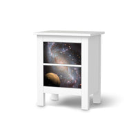 Selbstklebende Folie Milky Way - IKEA Hemnes Kommode 2 Schubladen - weiss