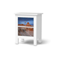 Selbstklebende Folie Outback Australia - IKEA Hemnes Kommode 2 Schubladen - weiss