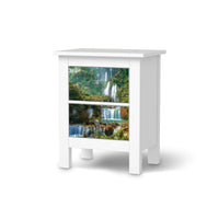 Selbstklebende Folie Rainforest - IKEA Hemnes Kommode 2 Schubladen - weiss