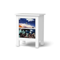Selbstklebende Folie Seaside - IKEA Hemnes Kommode 2 Schubladen - weiss