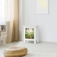 Selbstklebende Folie Green Tea Fields - IKEA Hemnes Kommode 2 Schubladen - Wohnzimmer