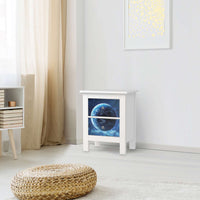 Selbstklebende Folie Planet Blue - IKEA Hemnes Kommode 2 Schubladen - Wohnzimmer