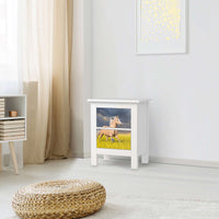 Selbstklebende Folie Wildpferd - IKEA Hemnes Kommode 2 Schubladen - Wohnzimmer