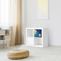 Selbstklebende Folie Young Explorer - IKEA Kallax Regal 1 Türe - Kinderzimmer
