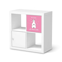 Selbstklebende Folie Dalai Llama - IKEA Kallax Regal 1 Türe - weiss