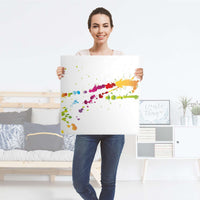 Selbstklebende Folie Splash 2 - IKEA Lack Tisch 78x78 cm - Folie