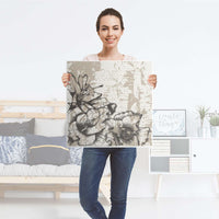 Selbstklebende Folie Styleful Vintage 1 - IKEA Lack Tisch 78x78 cm - Folie