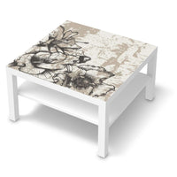 Selbstklebende Folie Styleful Vintage 1 - IKEA Lack Tisch 78x78 cm - weiss