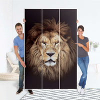 Selbstklebende Folie Wild Eyes - IKEA Pax Schrank 236 cm Höhe - 3 Türen - Folie