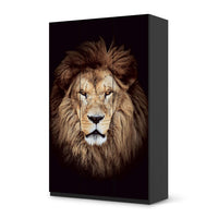 Selbstklebende Folie Wild Eyes - IKEA Pax Schrank 236 cm Höhe - 3 Türen - schwarz