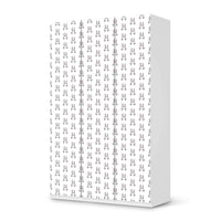 Selbstklebende Folie Hoppel - IKEA Pax Schrank 236 cm Höhe - 3 Türen - weiss