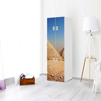Selbstklebende Folie Pyramids - IKEA Stuva / Fritids kombiniert - 2 große Türen und 2 kleine Türen - Kinderzimmer