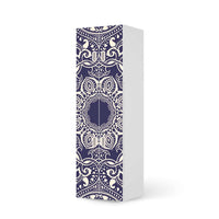 Selbstklebende Folie Blue Mandala - IKEA Stuva / Fritids kombiniert - 2 große Türen und 2 kleine Türen - weiss