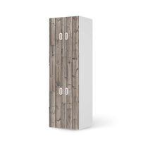 Selbstklebende Folie Dark washed - IKEA Stuva / Fritids kombiniert - 2 große Türen und 2 kleine Türen - weiss
