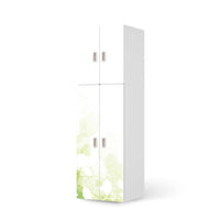 Selbstklebende Folie Flower Light - IKEA Stuva / Fritids kombiniert - 2 große Türen und 2 kleine Türen - weiss
