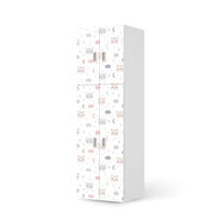 Selbstklebende Folie Sweet Dreams - IKEA Stuva / Fritids kombiniert - 2 große Türen und 2 kleine Türen - weiss