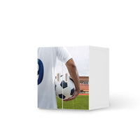 Selbstklebende Folie Footballmania - IKEA Stuva / Fritids Schrank - 2 kleine Türen - weiss