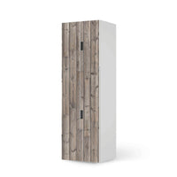 Selbstklebende Folie Dark washed - IKEA Stuva kombiniert - 2 große Türen und 2 kleine Türen (Kombination 2) - weiss