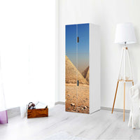 Selbstklebende Folie Pyramids - IKEA Stuva kombiniert - 2 große Türen und 2 kleine Türen (Kombination 2) - Wohnzimmer