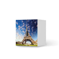 Selbstklebende Folie La Tour Eiffel - IKEA Stuva Schrank - 2 kleine Türen - weiss