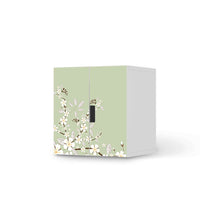 Selbstklebende Folie White Blossoms - IKEA Stuva Schrank - 2 kleine Türen - weiss
