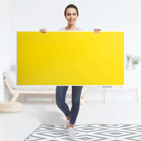 Tischfolie Gelb Dark - Tisch 160x80 cm - Folie