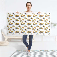 Tischfolie Working Cars - Tisch 160x80 cm - Folie