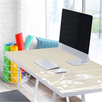 Tischfolie Florals Plain 3 - Tisch 160x80 cm - Schreibtisch