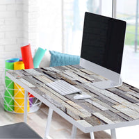 Tischfolie Granit-Wand - Tisch 160x80 cm - Schreibtisch