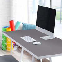 Tischfolie Grau Light - Tisch 160x80 cm - Schreibtisch