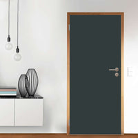 Türfolie Blaugrau Dark - Wohnzimmer (Innen-/Außenfläche)