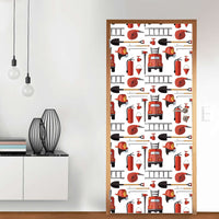 Türfolie Firefighter - Wohnzimmer (Innen-/Außenfläche)