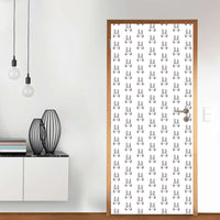 Türfolie Hoppel - Wohnzimmer (Innen-/Außenfläche)
