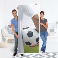 Selbstklebende Türfolie - Footballmania (Innen-/Außenfläche)
