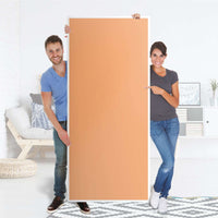 Selbstklebende Türfolie - Orange Light (Innen-/Außenfläche)