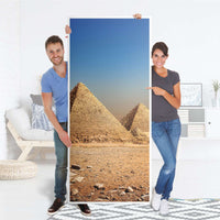 Selbstklebende Türfolie - Pyramids (Innen-/Außenfläche)