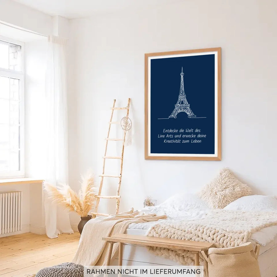 Poster Print Line Art Selbst gestalten in Rahmen Schlafzimmer