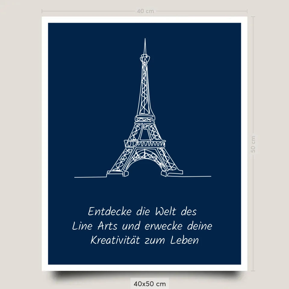 Line Art Poster Print Selbst gestalten 40x50cm