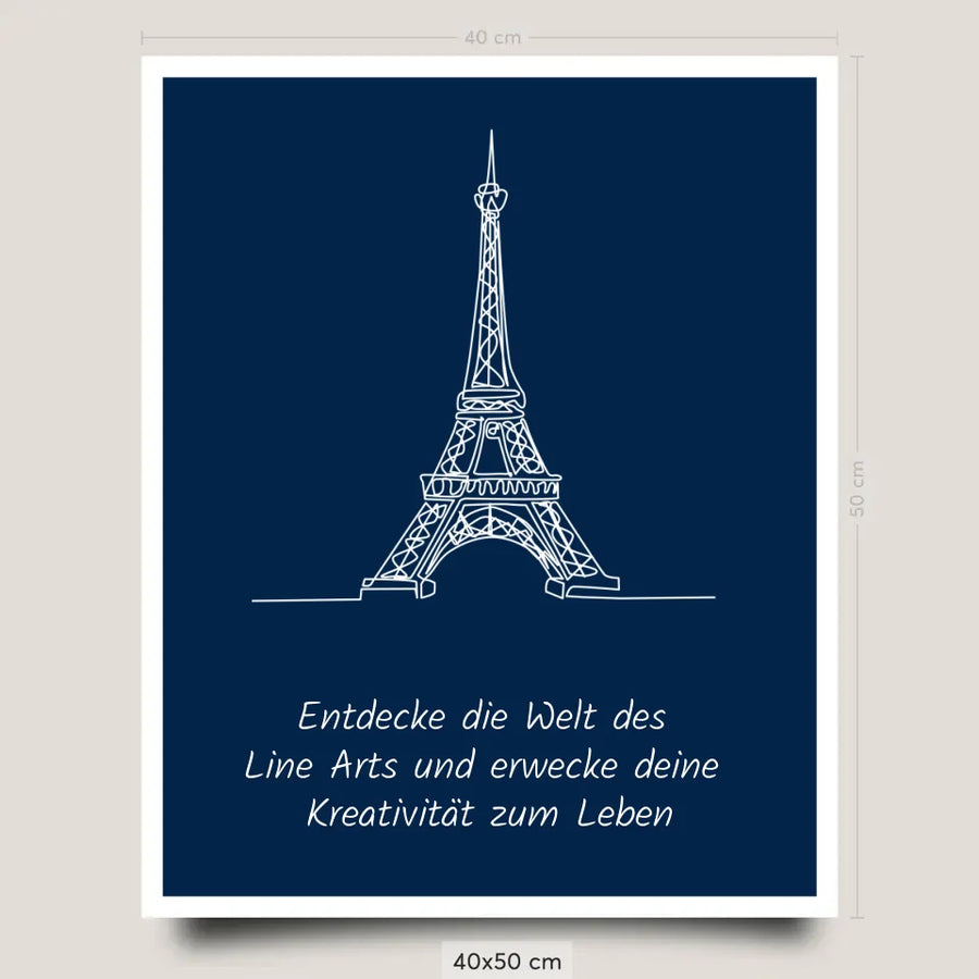 Line Art Poster Print Selbst gestalten 40x50cm
