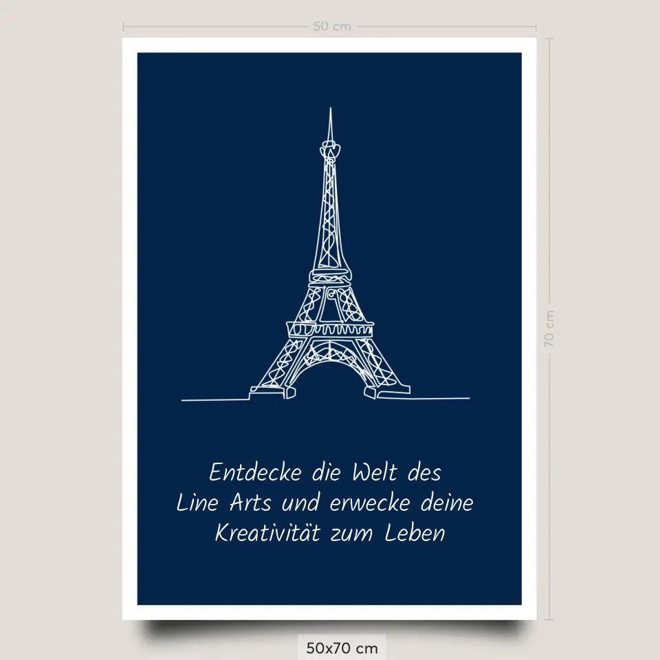 Line Art Poster Print Selbst gestalten 50x70cm