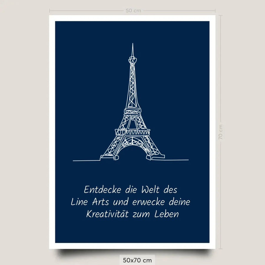 Line Art Poster Print Selbst gestalten 50x70cm