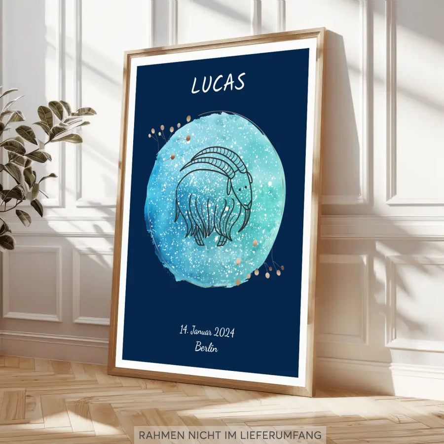 Poster Print Kinder Baby Sternenhimmel Geburt Perspektivisch pds1