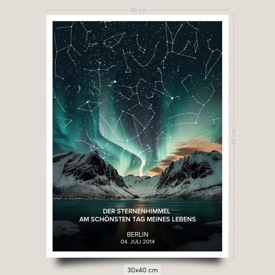 Sternenhimmel Poster Premium 30x40cm