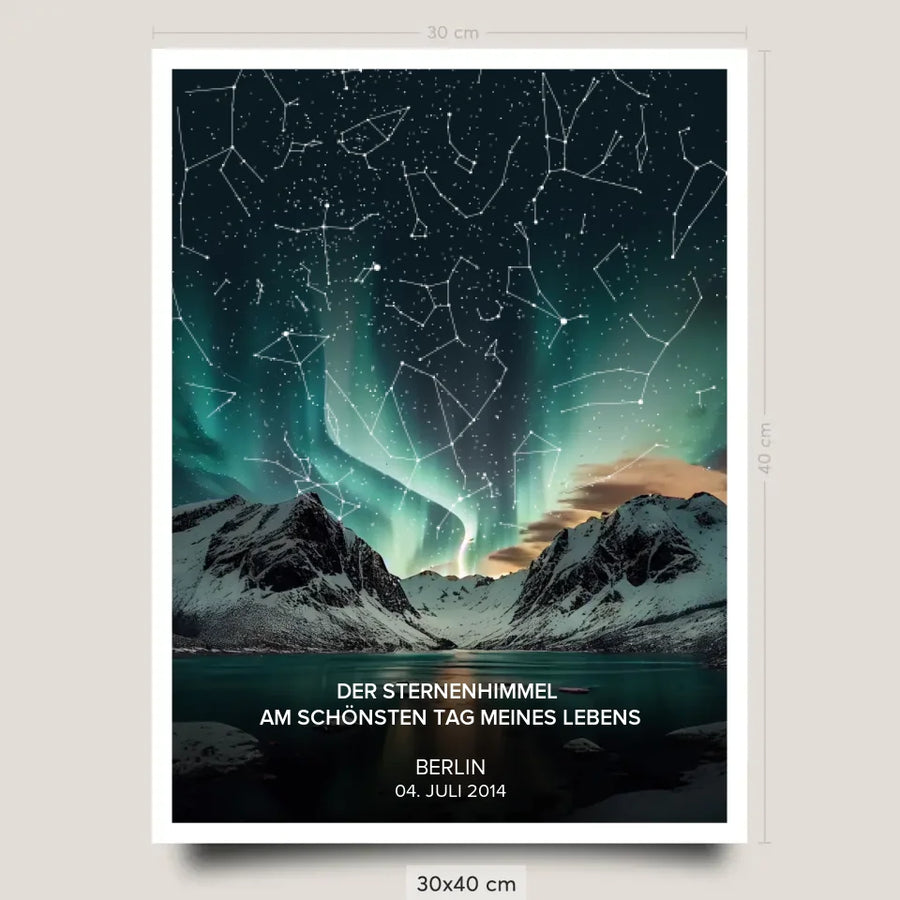 Sternenhimmel Poster Premium 30x40cm