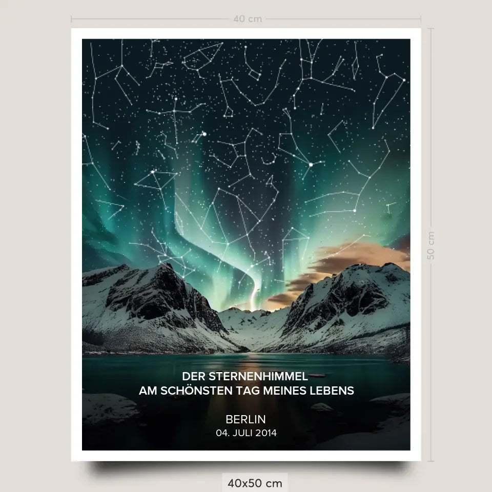 Sternenhimmel Poster Premium 40x50cm