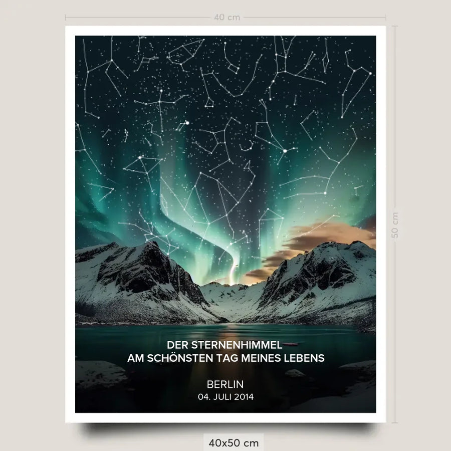 Sternenhimmel Poster Premium 40x50cm