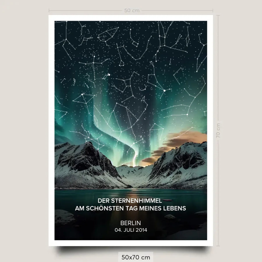 Sternenhimmel Poster Premium 50x70cm