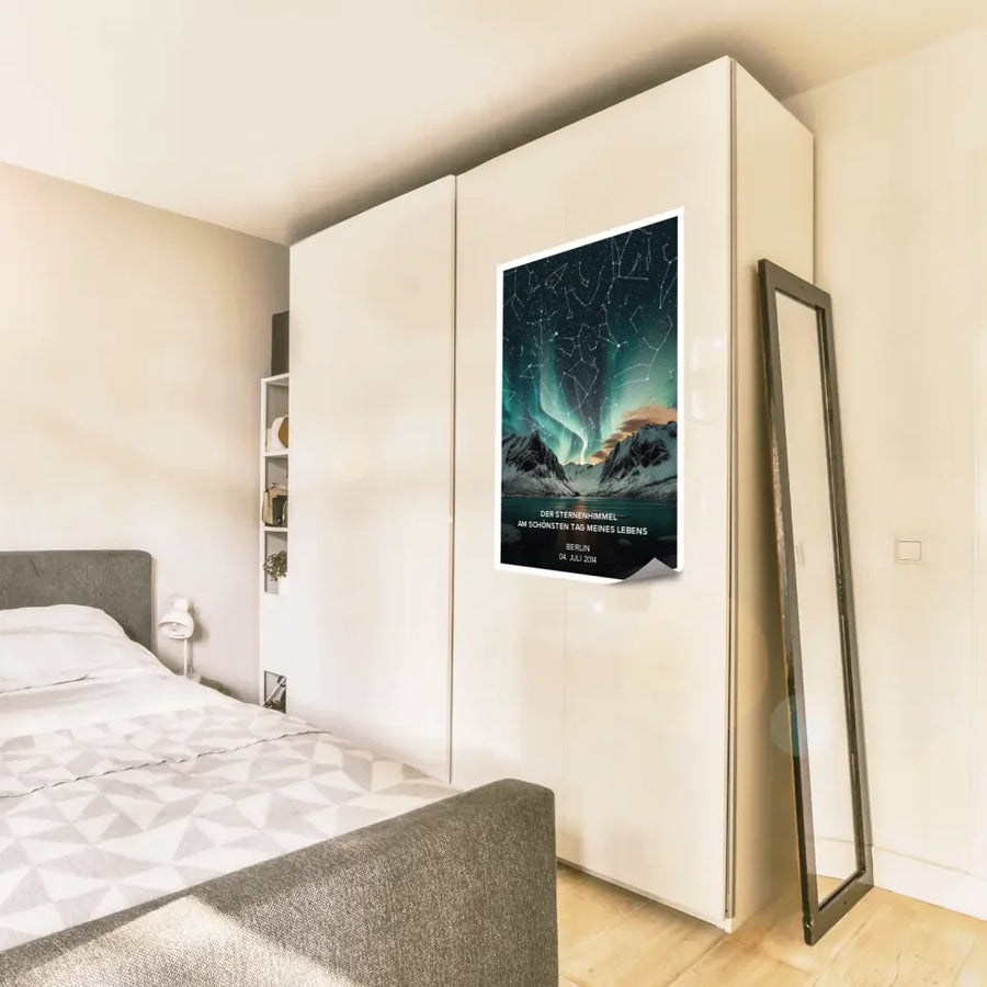 Sternenhimmel Möbelfolie Dekofolie Schrank Nachthimmel