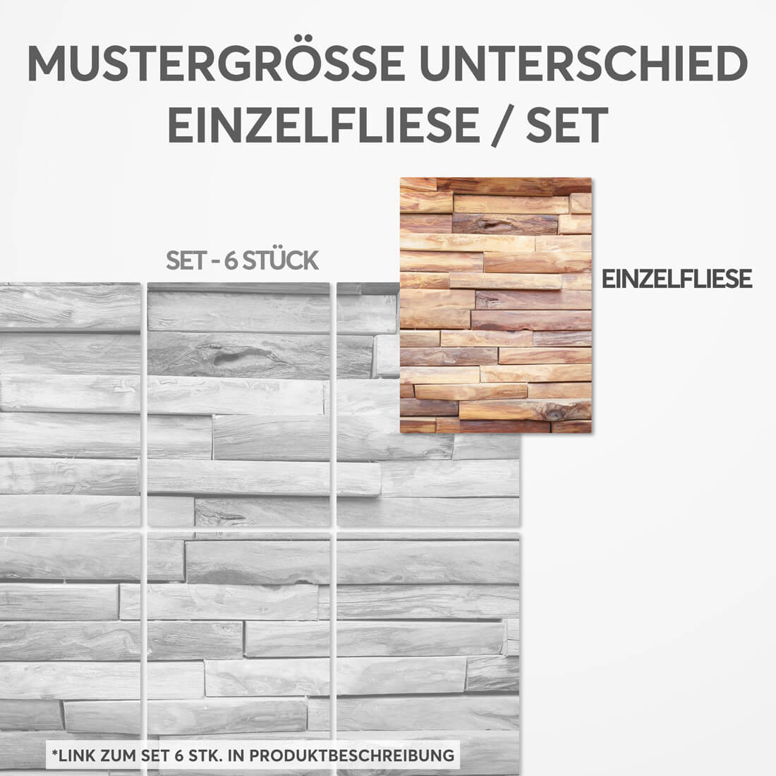 Fliesensticker für Küche & Bad - Design: Artwood