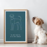 CREATISTO Poster Konfigurator 
Line Art Haustier Hund Katze